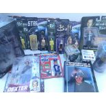 A collection of action figures including Game of T