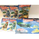 A collection of Carded Thunderbirds Matchbox figur