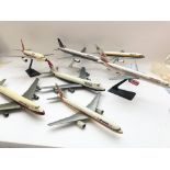 A Collection of plastic model aircraft including 7