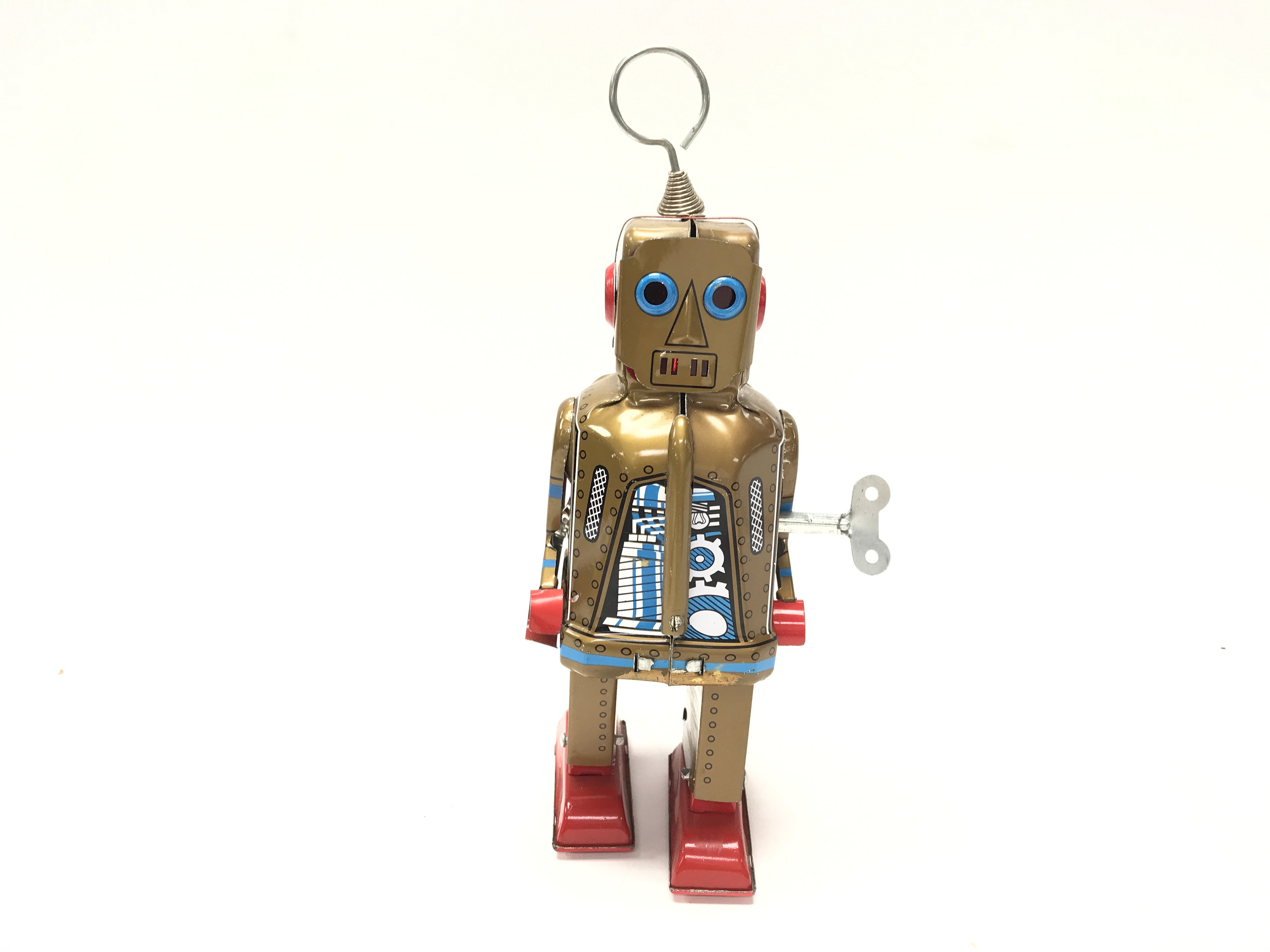 A Gold tinplate Space Robot.