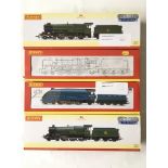 Four boxed Hornby OO gauge locomotives comprising 'Earl of St Germans' R3383TTS, 'Firth Of Clyde'