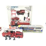 A Remco Real Steel Fire Dept. Set a M1 racers set