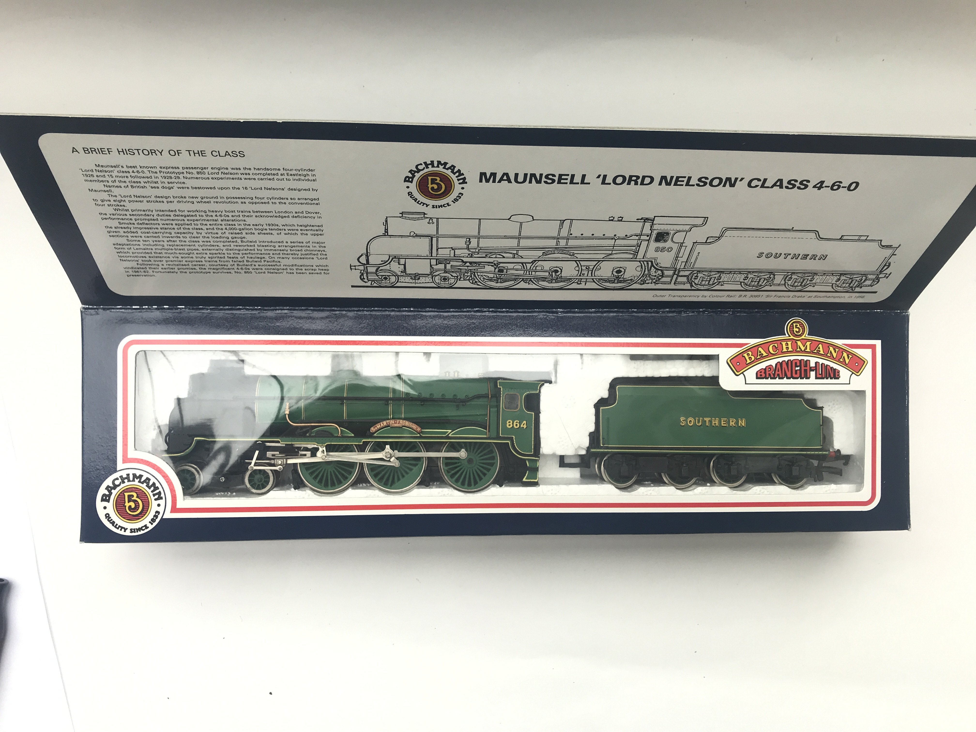 A Bachmann Maunsell 'Lord Nelson' Class 4-6-0. Box - Image 3 of 3