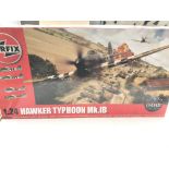 A Airfix model Hawker Typhoon m.k.1B scale 1:24 co