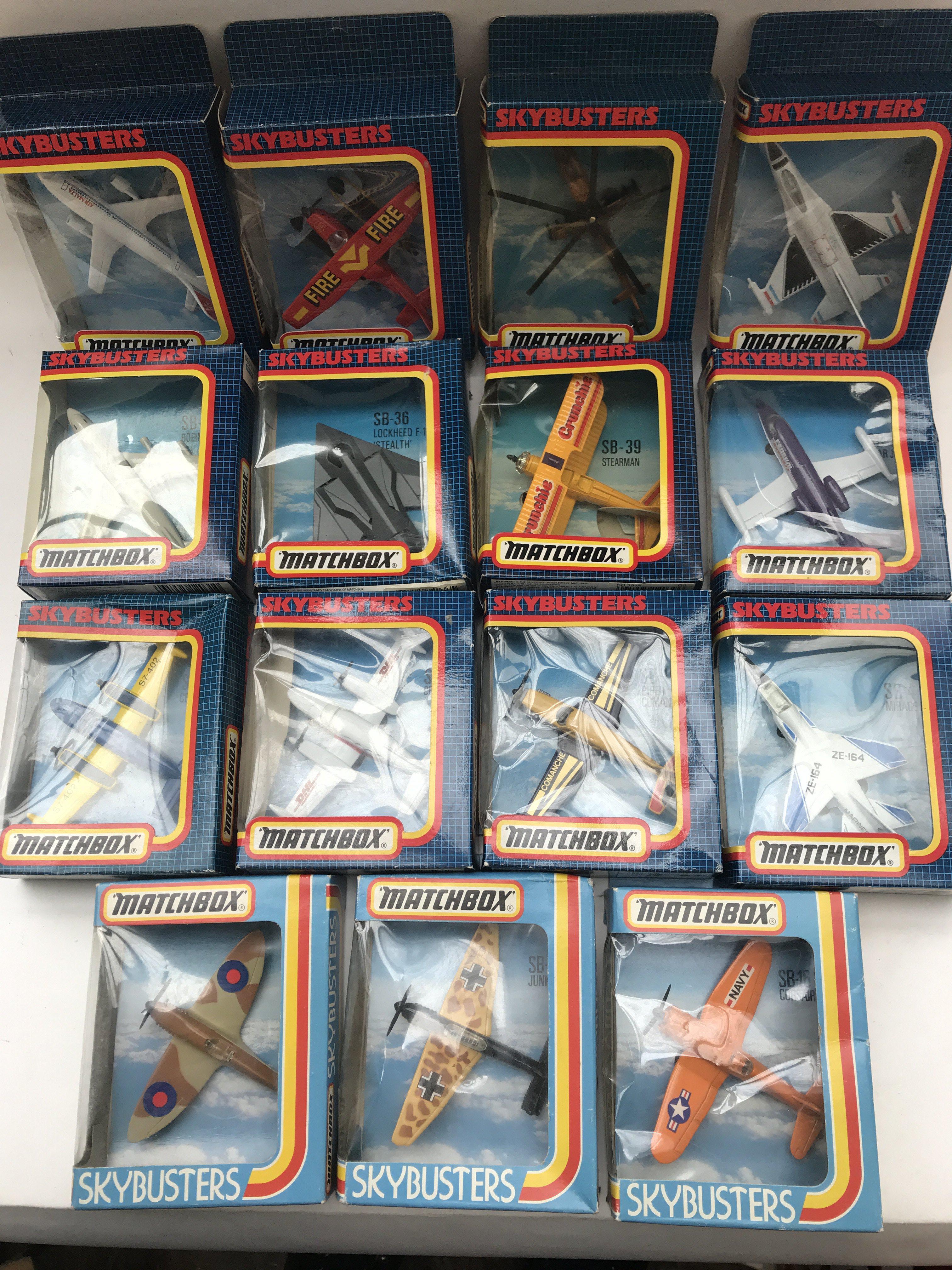 A Collection of Matchbox Skybusters (15) all boxed