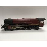 City of London O gauge locomotive and tender and carriage ( in need of attention)