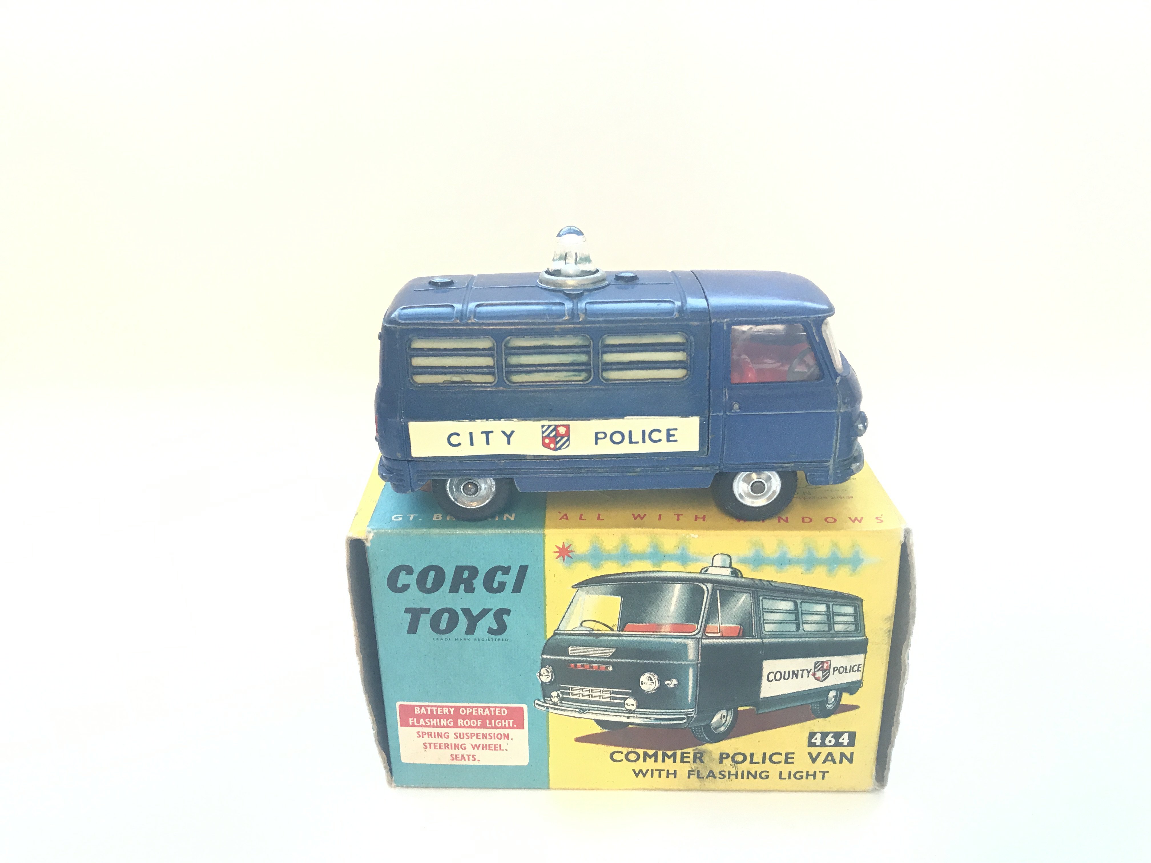 Three boxed Commer Police vans with flashing light - Image 4 of 4