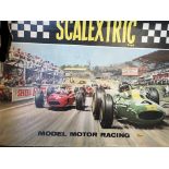 A boxed Scalextric Model Motor racing set boxed.