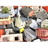 A Large collection of model railway buildings.