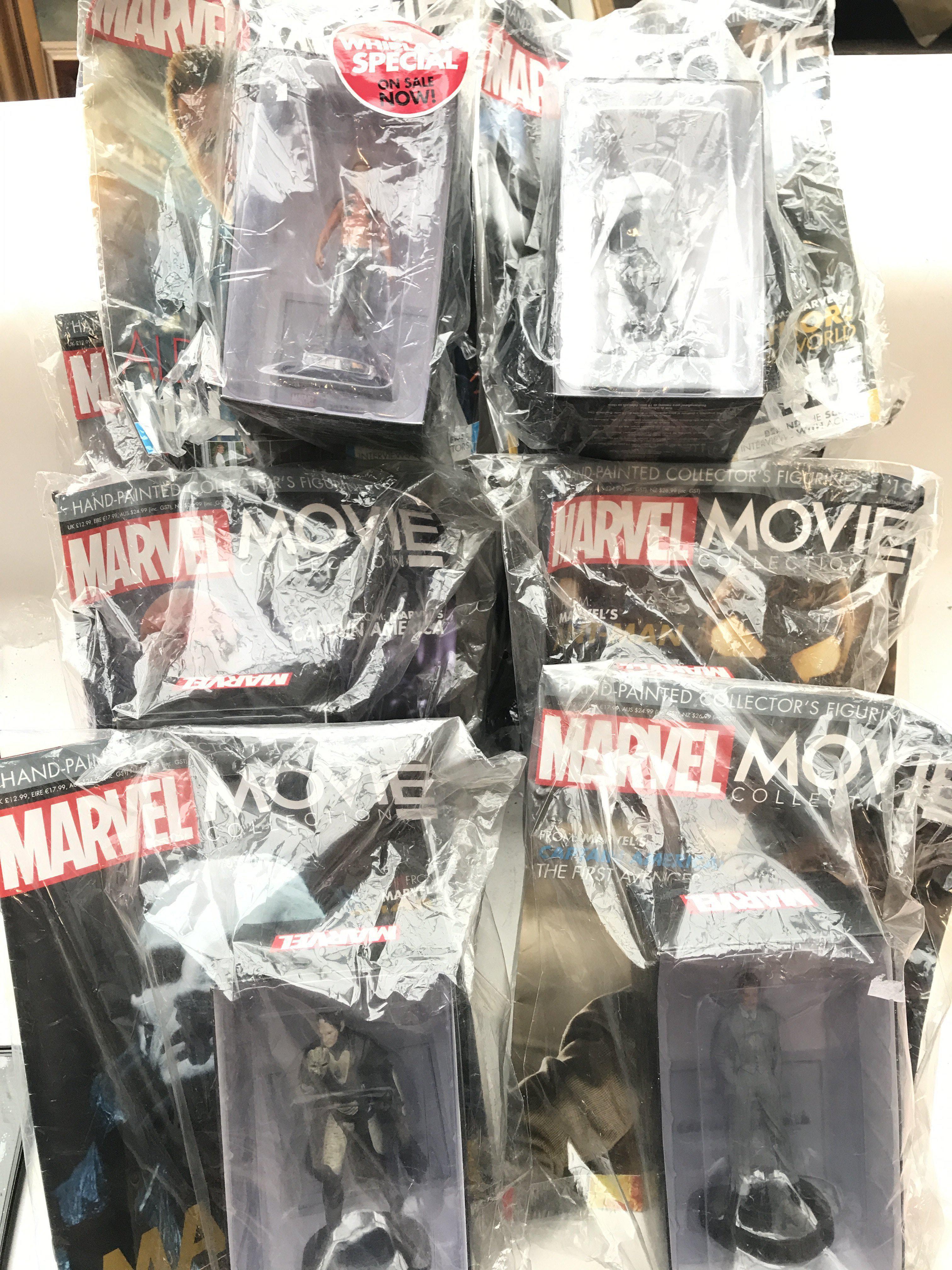 A Collection of Marvel Movie collection magazines