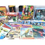 A large collection of Thunder birds memorabilia in