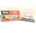 A Dinky Volvo Police Car boxed #243 and a Police A