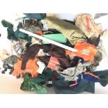 A large collection of Action man uniform, cloths,