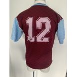 Liam Brady Famous Goal West Ham Match Worn Football Shirt: If you missed the match look it up on