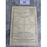 1886/1887 Bootle v Northwich Victoria Football Programme: Ex bound single card in very good