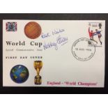 Nobby Stiles England Signed 1966 World Cup First Day Cover: Original FDC with England winners