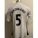 Ferdinand Manchester United Match Worn Football Shirt: Worn in the match v FC Seoul. Number 5