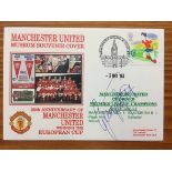 George Best 1968 European Cup Final Signed FDC. 25th Anniversary First Day Cover of 1968 European