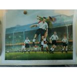 Tottenham v Blackpool FA Cup Semi Final Football Prints: 1948 + 1953 Ltd Editions both numbers 101/