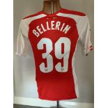 Bellerin 2014 Emirates Cup Match Worn Arsenal Home Football Shirt: Red shirt worn in the match v