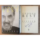 George Best Signed Football Book: Blessed The Autobiography. Hardback book is signed by George