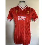 Liverpool 82/83 Match Issued Football Shirt: Short sleeve home shirt from the season they won the