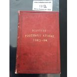 1883/84 Scottish Football Annual: Superb rare item with red hardback covers. Over 150 pages full
