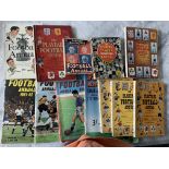 Football Annuals + Magazines: Playfair Annuals from 53/54 to 59/60 inclusive, Leicester Evening Mail