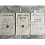 Colchester United Trial Match Football Programmes: Blue + Whites v Reds played at Layer Road. 1960
