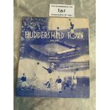 38/39 Huddersfield Town v Blackpool Football Programme: League match in very good condition with