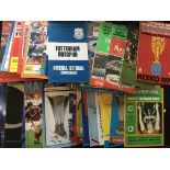 European Club v British Club Football Programmes: Varous competitions including European Finals