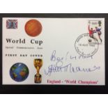 Jimmy Greaves England Signed 1966 World Cup First Day Cover: Original FDC with England winners