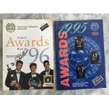 PFA Signed Awards Dinner Menus: 1995 signed by Gordon Taylor and all the guests pictured on inside