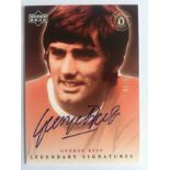 2002 George Best Signed Upper Deck Trade Card: Legendary Signatures series. George Best number 30 of