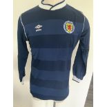 Roy Aitken Scotland Match Worn Football Shirt: Worn in the match v Eire on 15 10 1986 in which the