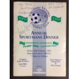 Best + Crerand Signed Dinner Menu: Stretford Victoria Football Club Annual Sportsmans Dinner.