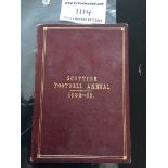 1888/89 Scottish Football Annual: Superb rare item with hardback burgundy covers. 90 pages full of