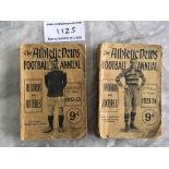Athletic News 1920s Football Annuals: 23/24 has back page and a piece from spine missing. 22/23