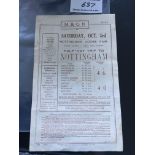 36/37 Notts Forest v West Ham Railway Handbill: Midland and Northern Railway bill for the match