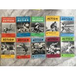 Action 1960s Football Magazines: 19 from the set of 20 only lacking number 19. Good condition with