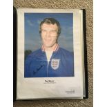 England Large Signed Football Photos: 16 x 12 inch photos of which 12 are signed. C/W 3 large