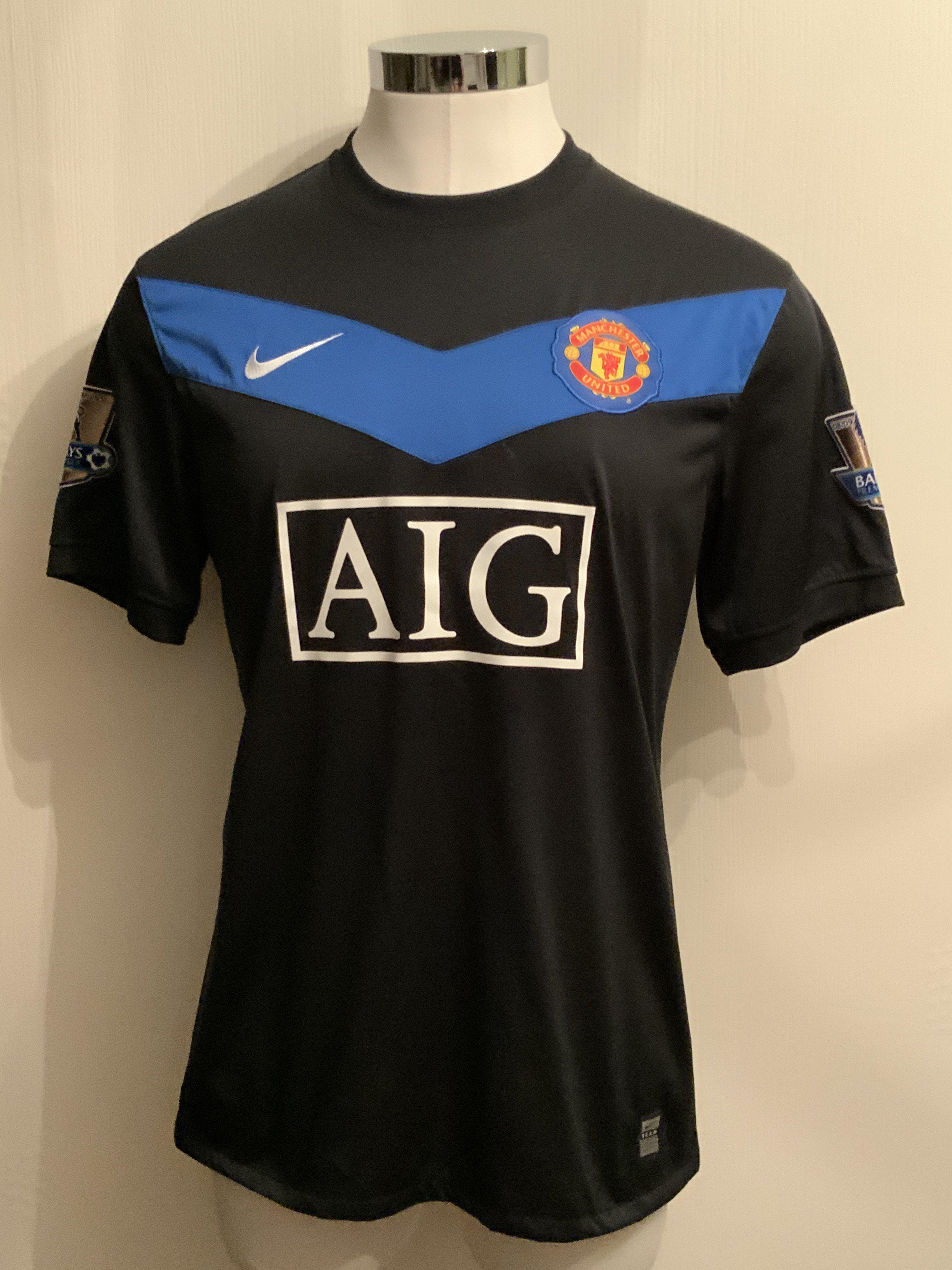 Evans Manchester United Premier League Match Worn Football Shirt: Black number 23 short sleeved - Image 2 of 4