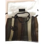 A Radley leather bag with striped decoration and o