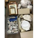 3 boxes of assorted ceramic items