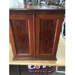 A Edwardian mahogany collectors Cabinet fitted wit