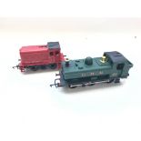 A Hornby Dock Authority Diesel shunter.no 3 #R.253 and a G.W.R Loco Pannier Tank. # R.041 both boxed