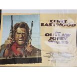 The Outlaw Josey Wales original cinema quad poster