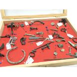 A case containing a collection of Roman metal anti