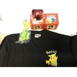 A Large collection of Burger King toys including Pokemon,Rug Rats and a Pokemon promo T-shirt - NO