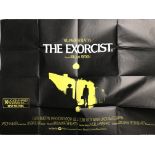 An original The Exorcist movie cinema quad poster.